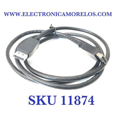 CABLE DISPLAY PORT O CABLE DP MACHO A MACHO 8K HD PARA TV Y MONITOR  “ NUEVO” / E2465588 / 20276 / 80°C / 30V / 20 PINES / 1.50M / COMPATIBLE CON DIFERENTES DISPOSITIVOS Y MODELOS